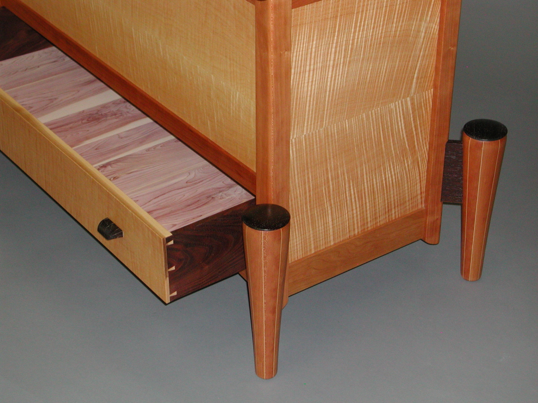 Hope Chest - detail of the cedar lined drawer