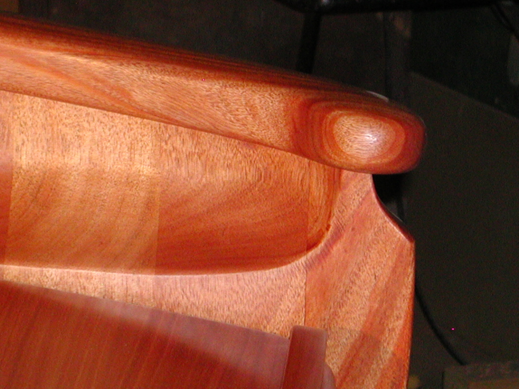 Mahogany Pulpit - detail of the inside view