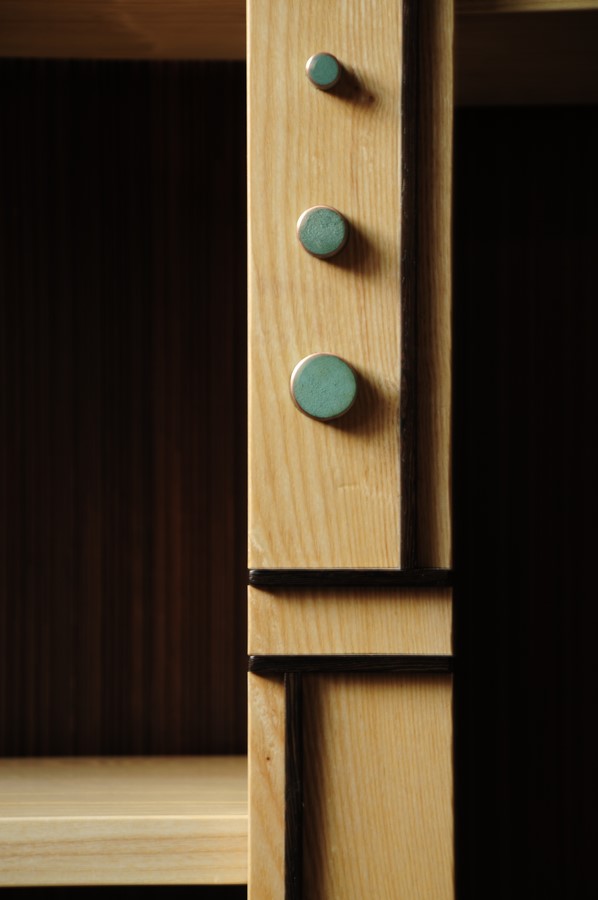 detail of copper pieces