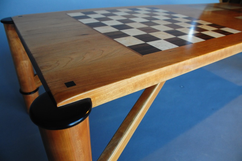 Game Table - detail of the chess board