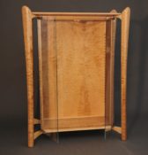 Quilted Maple Display Cabinet