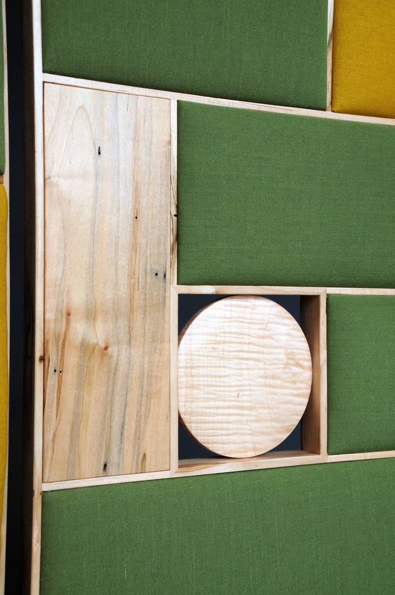 detail of Mondrian room divider